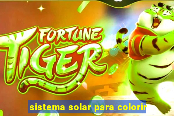 sistema solar para colorir