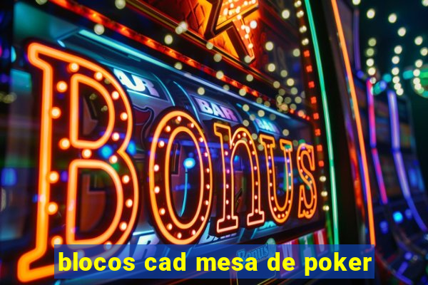 blocos cad mesa de poker